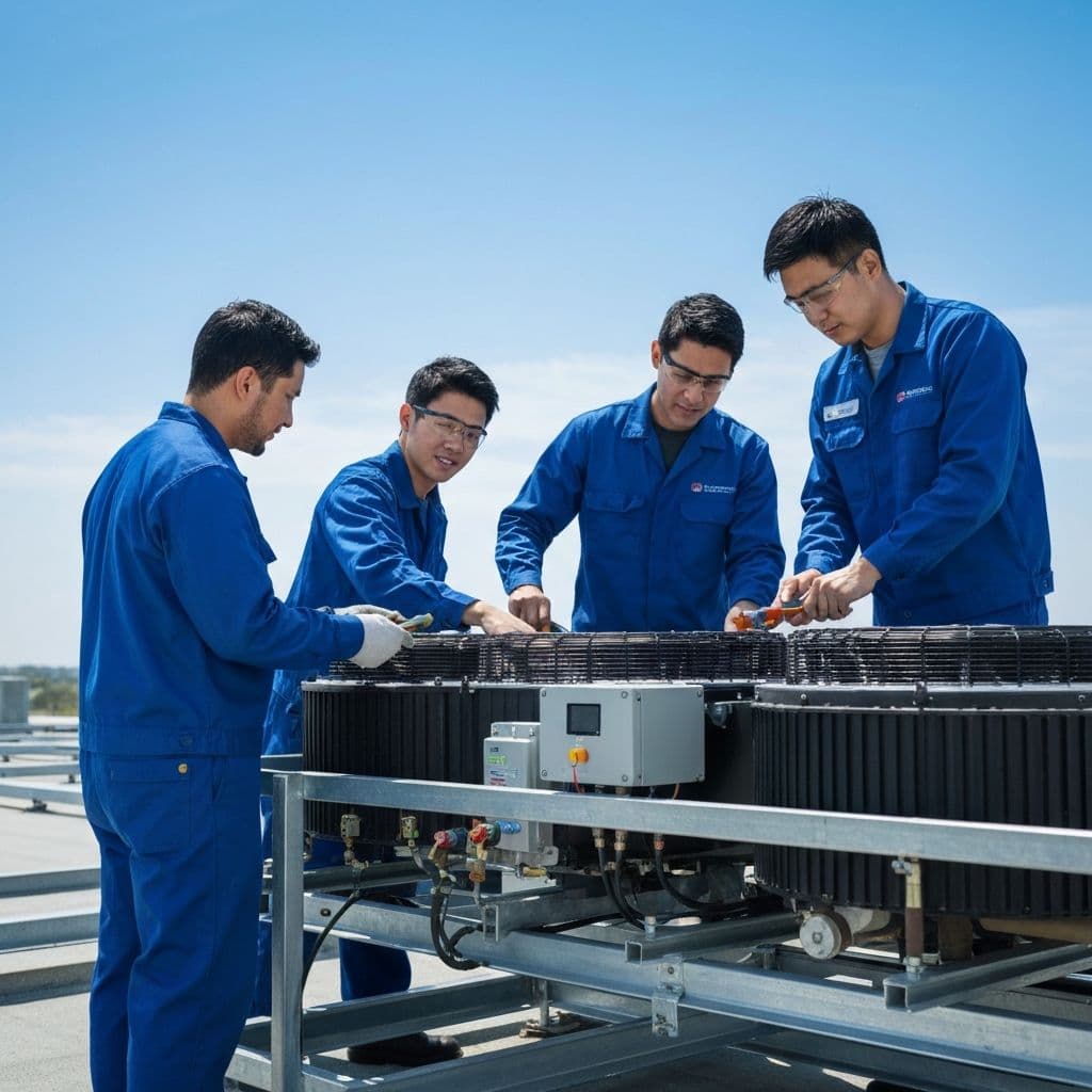 Equipe Freshen Cool Energie - Techniciens HVAC professionnels