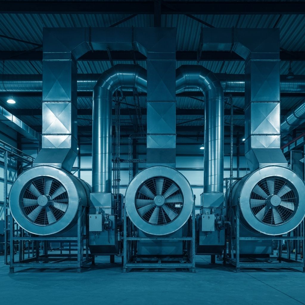 Installation de ventilation industrielle et extraction d'air au Maroc