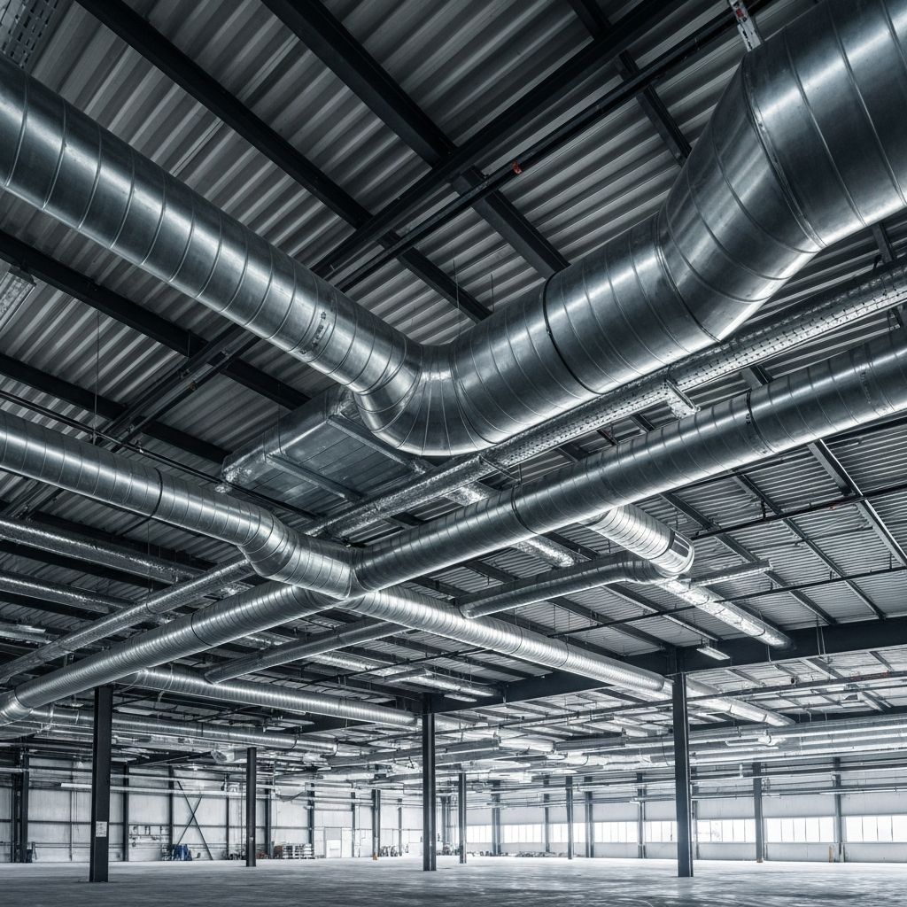 Installation de gaines pour la ventilation industrielle